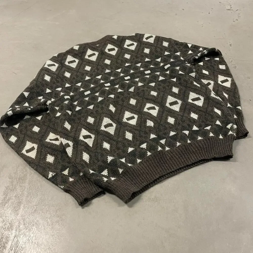 vintage patterned sweater